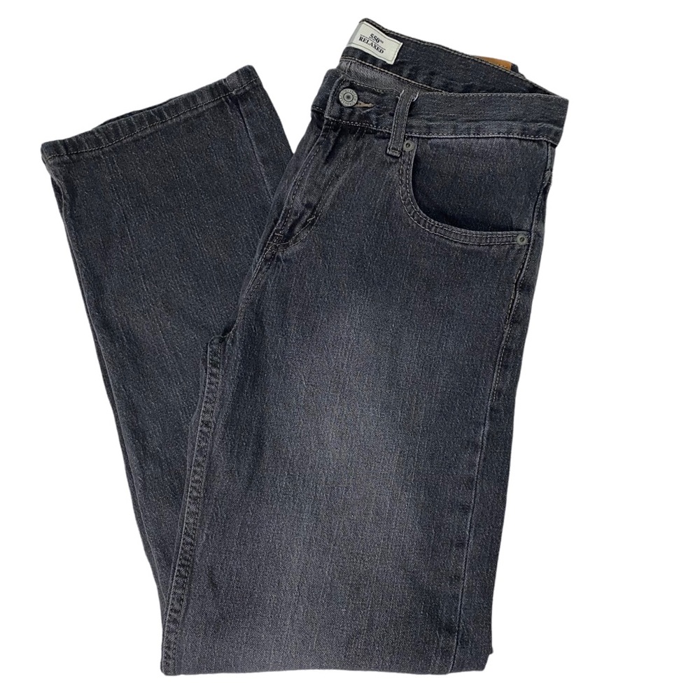 Levi’s 550 Relaxed Gray Washed Denim Jeans Size 29x29